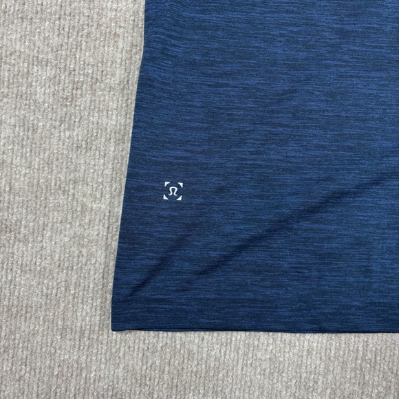Lululemon Navy Metal Vent Tech Lightweight Quarter Zip Men's Size XXL EUC - Picture 5 of 7